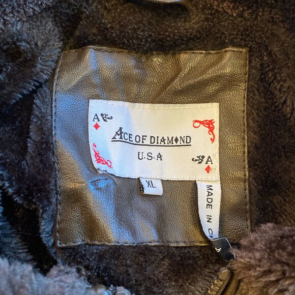 Leather Ace of Diamonds jacket - Picture 4 of 4